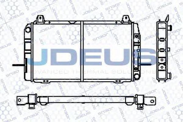 JDEUS RA0120500 Радіатор, охолодження двигуна