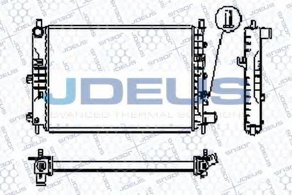 JDEUS RA0120561 Радіатор, охолодження двигуна
