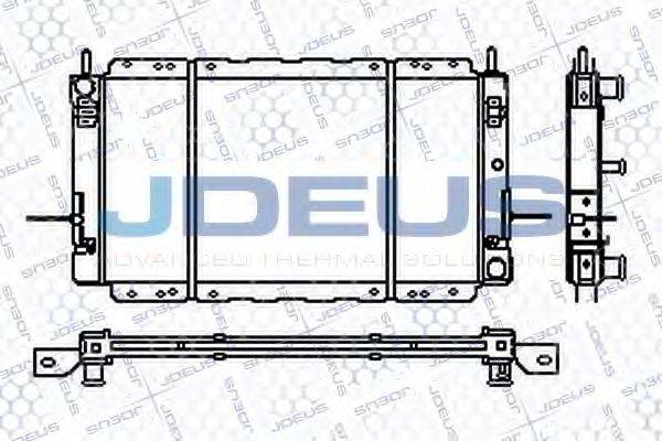 JDEUS RA0120591 Радіатор, охолодження двигуна