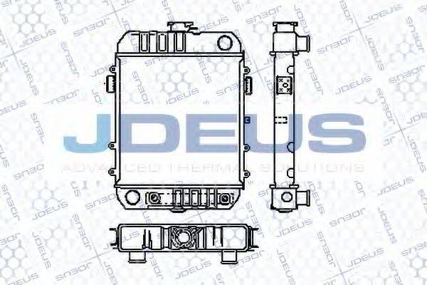 JDEUS RA0200280 Радіатор, охолодження двигуна