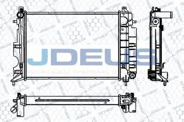 JDEUS RA0240150 Радіатор, охолодження двигуна