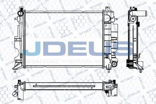 JDEUS RA0240170 Радіатор, охолодження двигуна