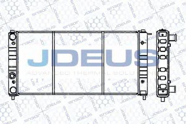 JDEUS RA0250020 Радіатор, охолодження двигуна