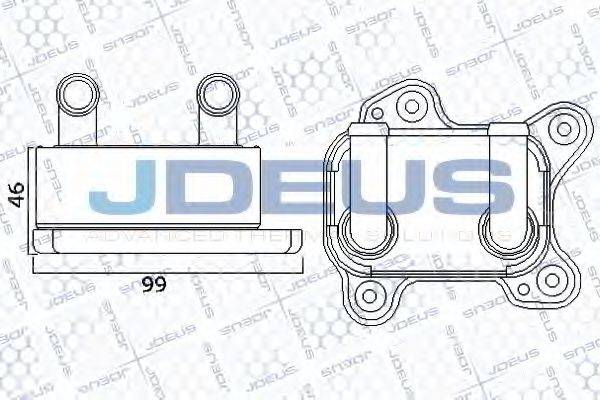 JDEUS 420M85 масляний радіатор, моторне масло