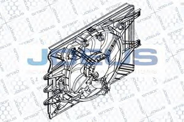 JDEUS EV8A9410 Вентилятор, охолодження двигуна