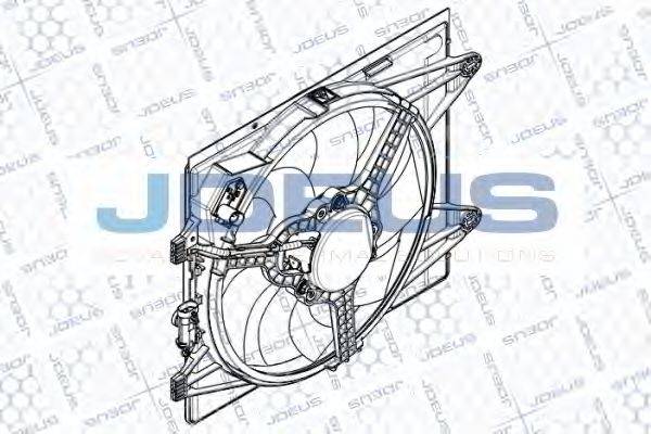 JDEUS EV899210 Вентилятор, охолодження двигуна