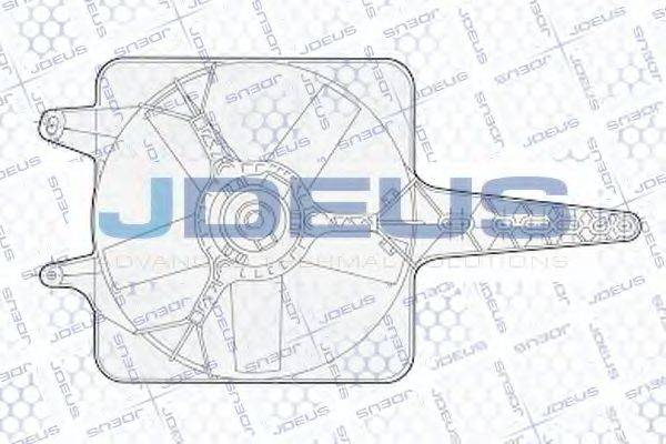 JDEUS EV02227 Вентилятор, охолодження двигуна