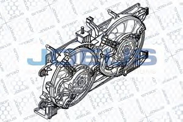 JDEUS EV8A5610 Вентилятор, охолодження двигуна