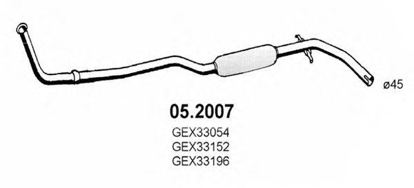Передглушувач вихлопних газів ASSO 05.2007 Передглушувач вихлопних газів ASSO 05.2007