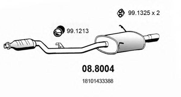 ASSO 088004 Середній/кінцевий глушник ОГ