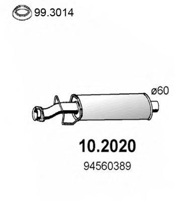 ASSO 102020 Передглушувач вихлопних газів