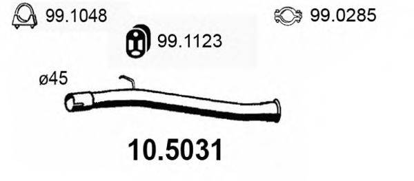 ASSO 105031 Труба вихлопного газу