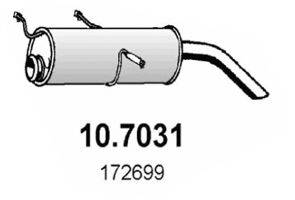 ASSO 107031 Глушник вихлопних газів кінцевий