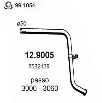ASSO 129005 Труба вихлопного газу