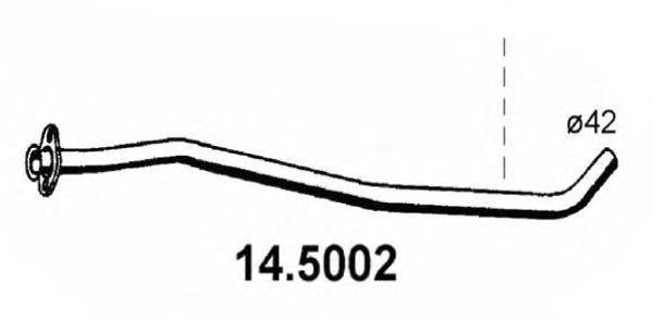 ASSO 145002 Труба вихлопного газу