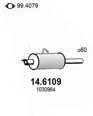 ASSO 146109 Середній глушник вихлопних газів