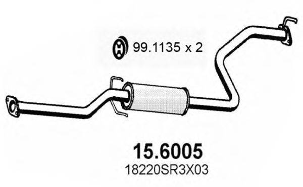 ASSO 156005 Середній глушник вихлопних газів