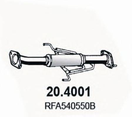 ASSO 204001 Труба вихлопного газу