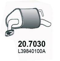 ASSO 207030 Глушник вихлопних газів кінцевий