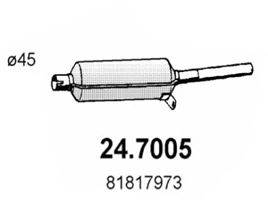 ASSO 247005 Глушник вихлопних газів кінцевий