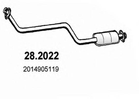 ASSO 282022 Передглушувач вихлопних газів