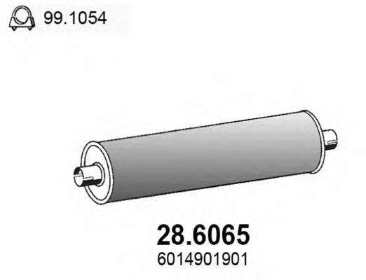 ASSO 286065 Середній глушник вихлопних газів