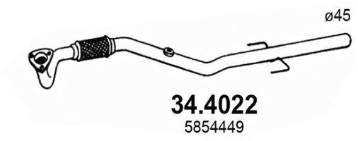 ASSO 344022 Труба вихлопного газу