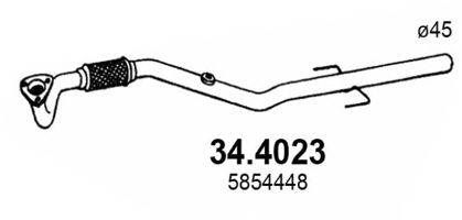 ASSO 344023 Труба вихлопного газу