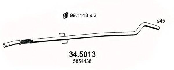 ASSO 345013 Труба вихлопного газу