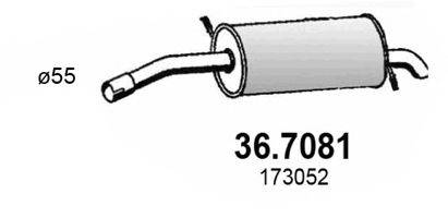 ASSO 367081 Глушник вихлопних газів кінцевий