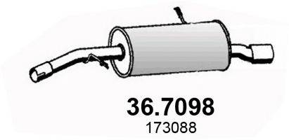 ASSO 367098 Глушник вихлопних газів кінцевий