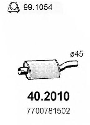 ASSO 402010 Передглушувач вихлопних газів