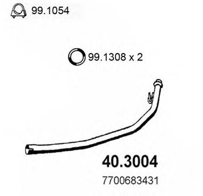 ASSO 403004 Труба вихлопного газу