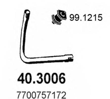 ASSO 403006 Труба вихлопного газу