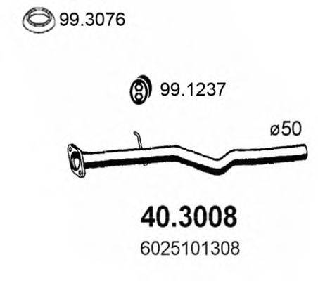 ASSO 403008 Труба вихлопного газу