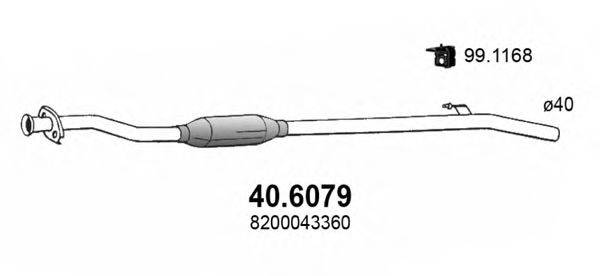 ASSO 406079 Середній глушник вихлопних газів