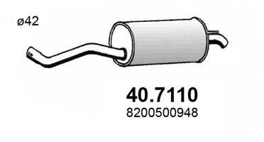 ASSO 407110 Глушник вихлопних газів кінцевий