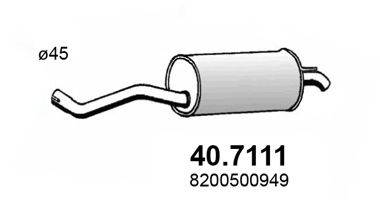 ASSO 407111 Глушник вихлопних газів кінцевий