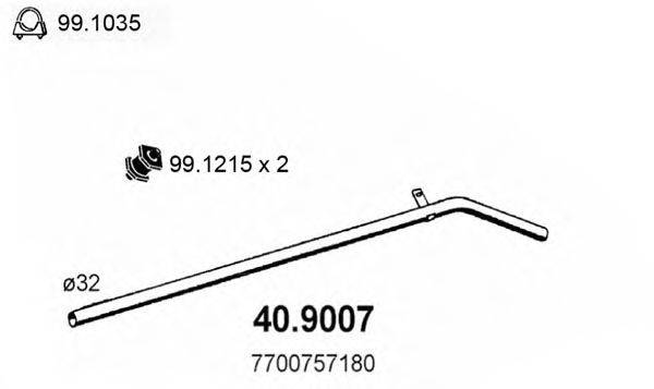ASSO 409007 Труба вихлопного газу