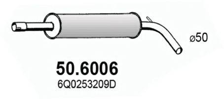 ASSO 506006 Середній глушник вихлопних газів