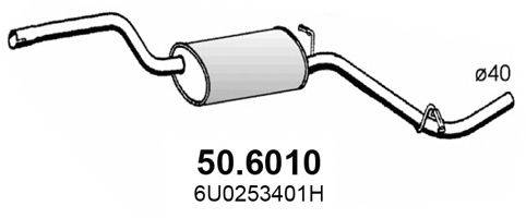ASSO 506010 Середній глушник вихлопних газів