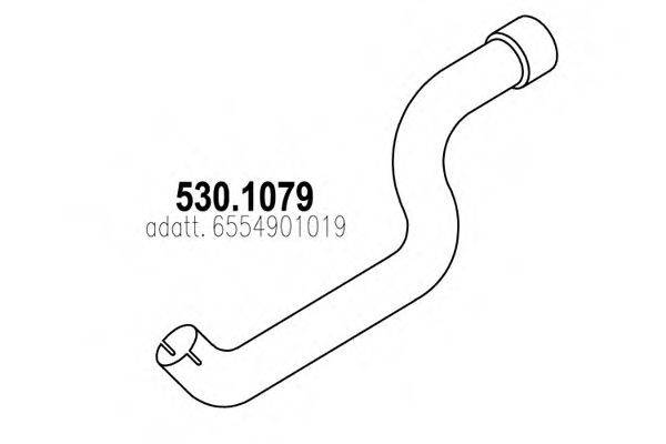 Труба вихлопного газу ASSO 530.1079 Труба вихлопного газу ASSO 530.1079