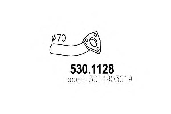 ASSO 5301128 Труба вихлопного газу