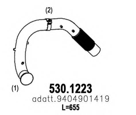 ASSO 5301223 Труба вихлопного газу