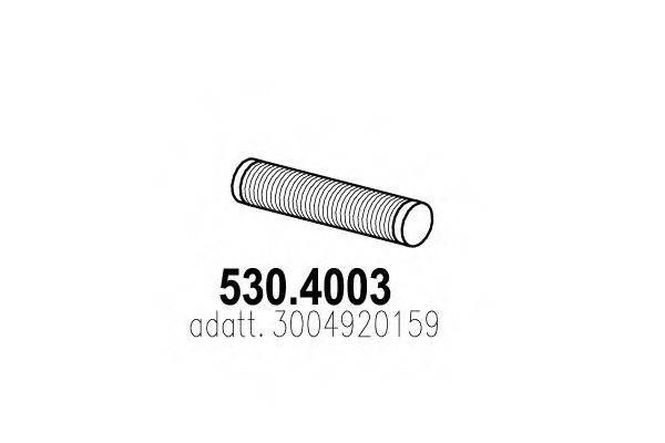 ASSO 5304003 Гофрована труба, вихлопна система