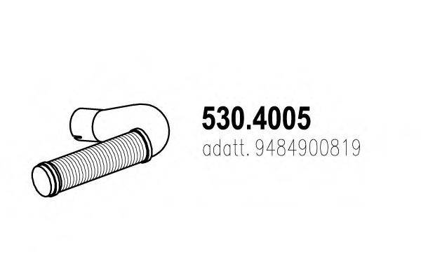 ASSO 5304005 Гофрована труба, вихлопна система