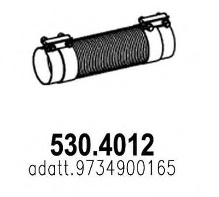 ASSO 5304012 Гофрована труба, вихлопна система
