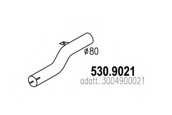 ASSO 5309021 Труба вихлопного газу