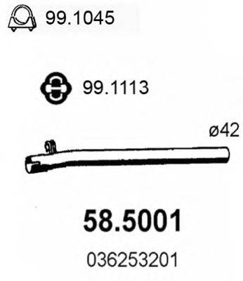 ASSO 585001 Труба вихлопного газу