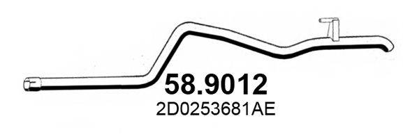 ASSO 589012 Труба вихлопного газу
